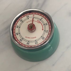 Anthropology teal kitchen timer magnet